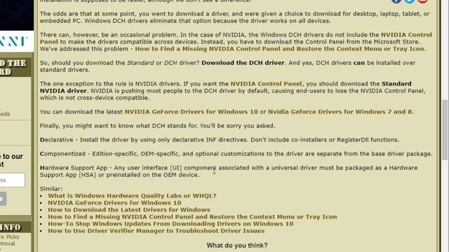 What Are Windows DCH or Standard Drivers? (NVIDIA and Others) смотреть онлайн
