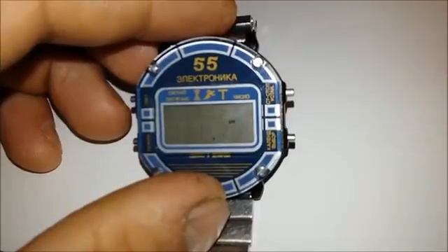 Обзор часов " Электроника 55 В " - настройка точного хода ( ЦНХ ) смотреть онлайн