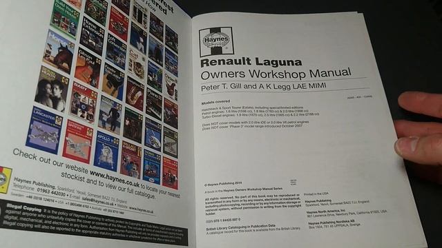 Żródło wiedzy dla użytkowników Renault Laguna II, czyli instrukcja serwisowa od Haynes смотреть онлайн