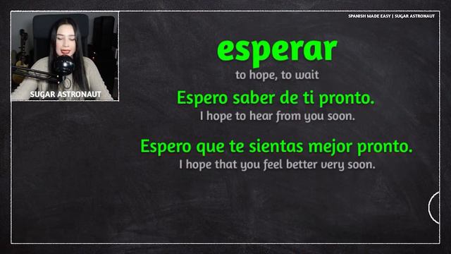 SPANISH VERB: ESPERAR (TO WAIT), Meaning & Use смотреть онлайн