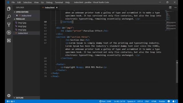 How to create Parallax Effect Using Pure Javascript & CSS смотреть онлайн