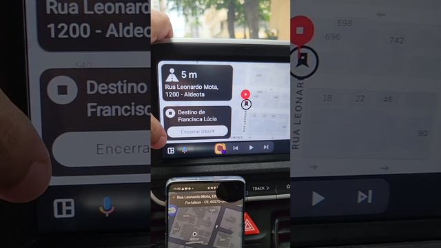 App da Uber no Android Auto смотреть онлайн