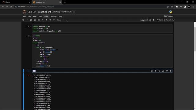 Integration by Monte Carlo Method | Python | Jupyter Notebook смотреть онлайн
