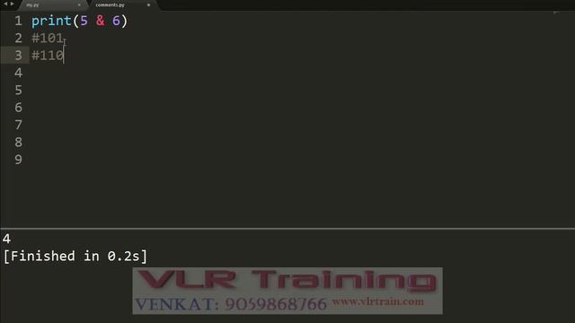 Python Bitwise Operators in Telugu | Bitwise Operators in python | VLR Training Class 09 смотреть онлайн