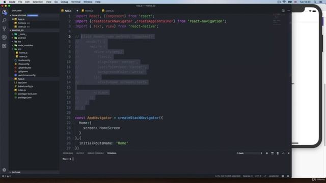 دوره آموزش React Native - آموزش Stack navigator وlinking screens смотреть онлайн