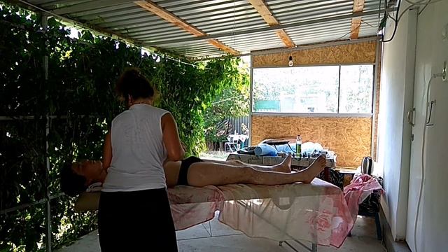 Relax massage. Работа на боку и передней части. смотреть онлайн