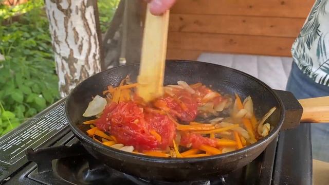 Аджапсандали | Рецепт аджапсандал на мангале | Грузинская кухня смотреть онлайн