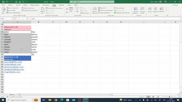 #15 How To change Text into Columns in MS EXCEL tutorial For Beginners смотреть онлайн