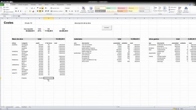 Microsoft Excel beneficios xlsm 05 04 2019 15 07 23 смотреть онлайн