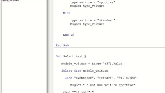Instruction Select Case VBA EXCEL Macros, Développez des macros VBA performantes смотреть онлайн