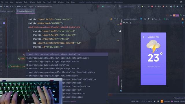 ASMR Programming - Weather app - No Talking смотреть онлайн