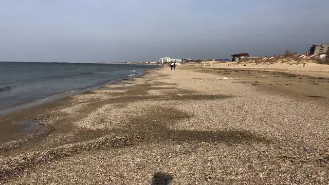 #Анапа#Сегодня09.01.2022.#Чёрное море.#Песочный пляж. смотреть онлайн