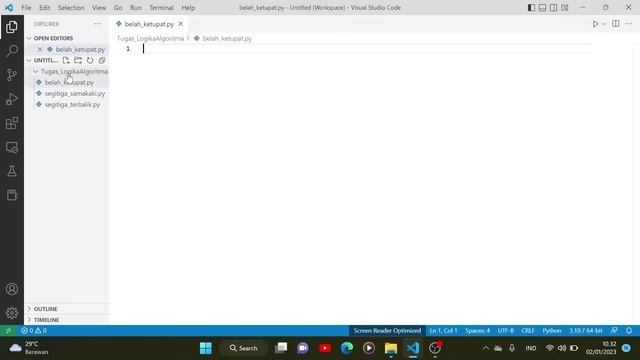 Tugas Logika dan Algoritma - Membuat pola dengan python смотреть онлайн