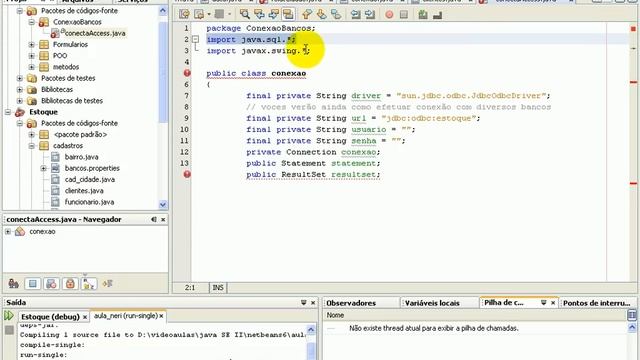 Aula 1535 java - Classe Conexão com Access смотреть онлайн