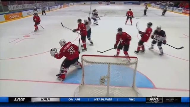 Boston Bruins prospect Brandon Carlo scores vs. Switzerland смотреть онлайн