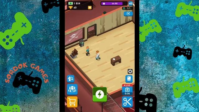 Idle Barber Shop Tycoon➤Часть 1. Обустраиваемся. Новые прически и бороды➤Прохождение