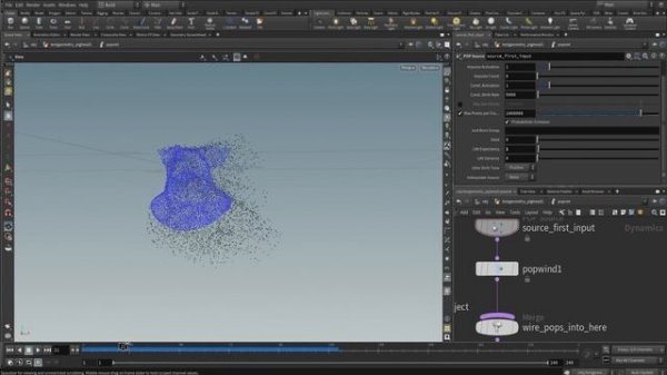 Частицы в Houdini, партиклы в гудини