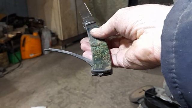 Нож "Выкидной " ручной работы смотреть онлайн