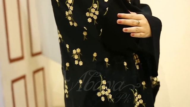 Get This Floral Embroidered Dubai Abaya Online | Black Stylish Abayas In Pakistan | Abaya.pk смотреть онлайн