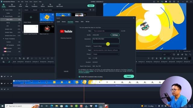 How to Export Video and Upload to YouTube or Tiktok AUTOMATICALLY with Filmora 11 смотреть онлайн
