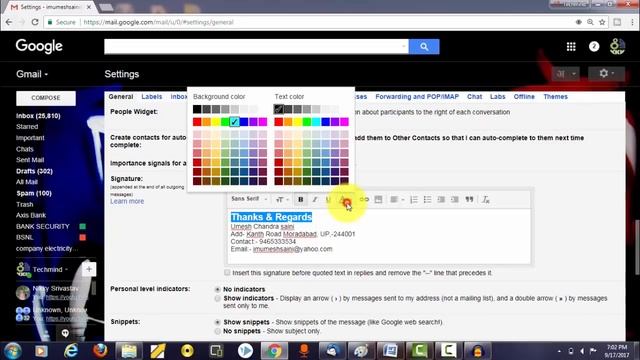 How to add | Create Permanent Signature & Logo to Email in Gmail смотреть онлайн