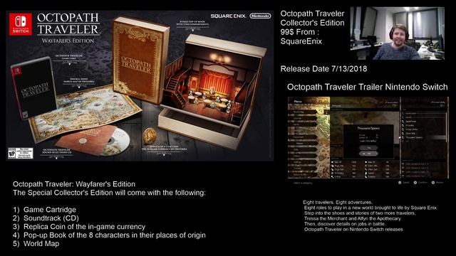 Octopath Traveler Wayfarer's Edition (Pre-review) Collector's Edition смотреть онлайн