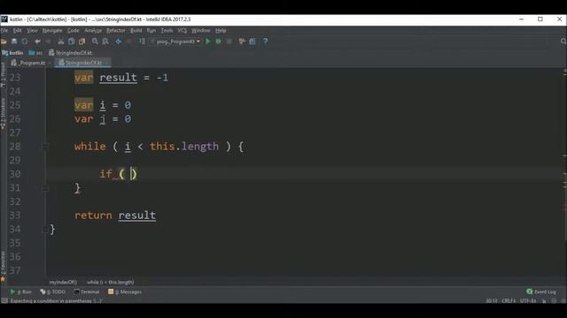 string index of in kotlin смотреть онлайн