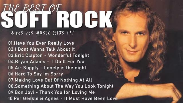 Soft Rock 70s 80s 90s Hits🎙️Michael Bolton, Phil Collins, Eric Clapton, Air Supply, Rod Stewart