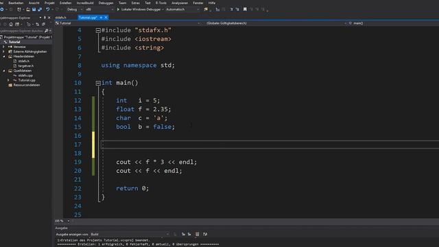 C++ TUTORIAL (Grundlagen) #02 DATENTYPEN / OPERATOREN / ARRAYS (German/Deutsch) смотреть онлайн