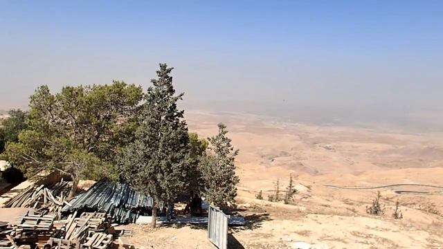 Mount Nebo, JORDAN, place from where Moses saw the Promised Land... смотреть онлайн