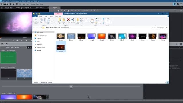 Magix Movie Edit Pro 2020 - Film Template Tutorial смотреть онлайн