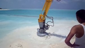 Грунтовый насос Dragflow HY 85 B (360 м³/час) на стреле экскаватора с рыхлителем DTM85