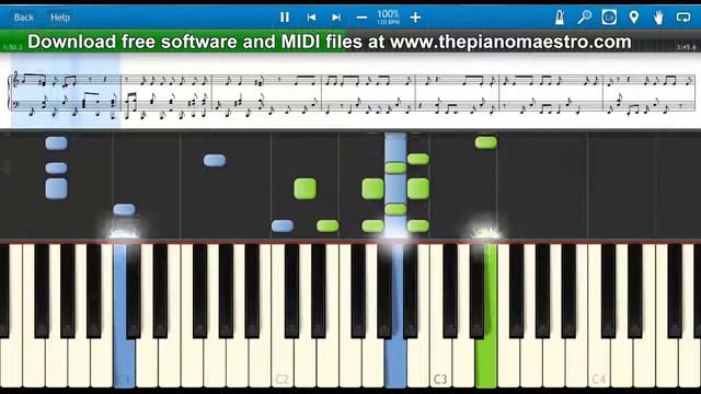 On The Floor Lambada - Jennifer Lopez ft Pitbull -- piano lesson with Synthesia смотреть онлайн