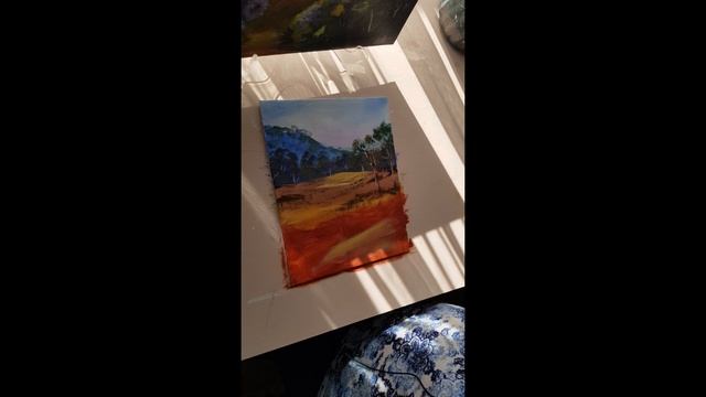 HOW TO PAINT EASY AUSTRALIAN LANDSCAPE IN ACRYLICS смотреть онлайн
