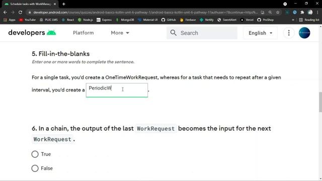 Schedule Tasks With WorkManager Quiz Answers | Unit 6 WorkManager Quiz Answers | #AndroidSeekho Qui смотреть онлайн
