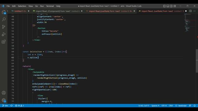 animasi sederhana swipe to delete react native смотреть онлайн