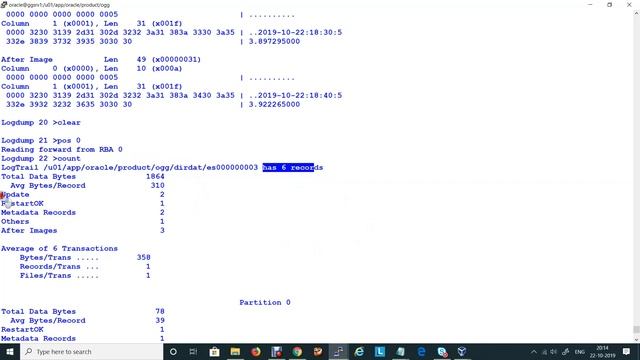 OGG Using LOGDUMP Utility Lab 6 смотреть онлайн