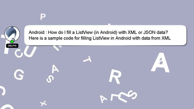 Android : How do I fill a ListView (in Android) with XML or JSON data? смотреть онлайн