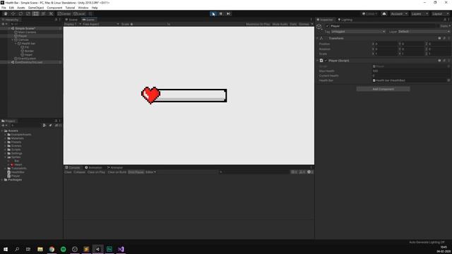 How to make a HEALTH BAR in Unity! смотреть онлайн
