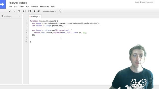 Apps Script: Find and replace function смотреть онлайн