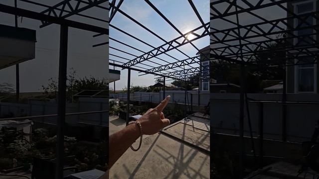 3 навеса из монолитного поликарбоната профильного смотреть онлайн