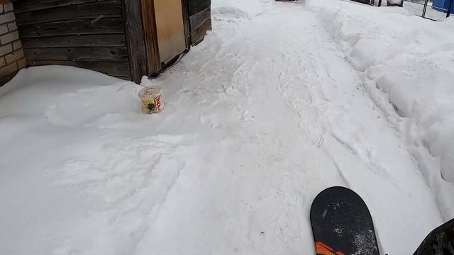 Первое видео в 2022. Снегопад. Опробовал сноуборды. смотреть онлайн