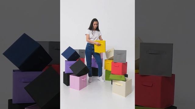 Видеообзор стеллажные коробки для хранения вещей Owl & Lark. Бесплатная доставка по России. смотреть онлайн