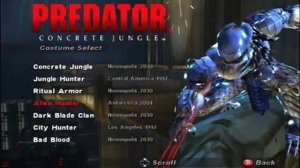 Predator Concrete Jungle All Costumes