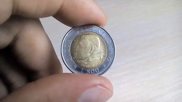 Биметаллические монеты Ватикан 500 лир 2001 (353) Папа Иоанн Павел I смотреть онлайн