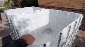 Купель для бани из Еврокуба. Купель своими руками. Часть 1