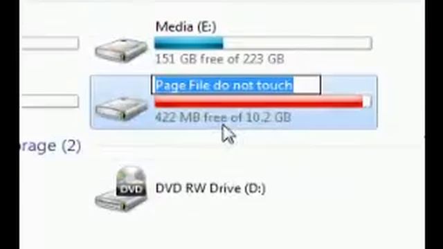 Create a partition for custom page file aka virtual memory смотреть онлайн