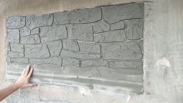 САМАЯ ПРОСТАЯ ПОКРАСКА ШТУКАТУРКИ.Трафарет под Камень Бут. смотреть онлайн