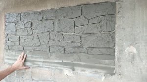 САМАЯ ПРОСТАЯ ПОКРАСКА ШТУКАТУРКИ.Трафарет под Камень Бут.