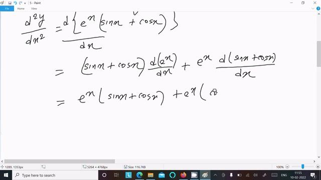 If y = e^x sinx , show that d²y/dx² - 2 dy/dx +2y = 0 смотреть онлайн